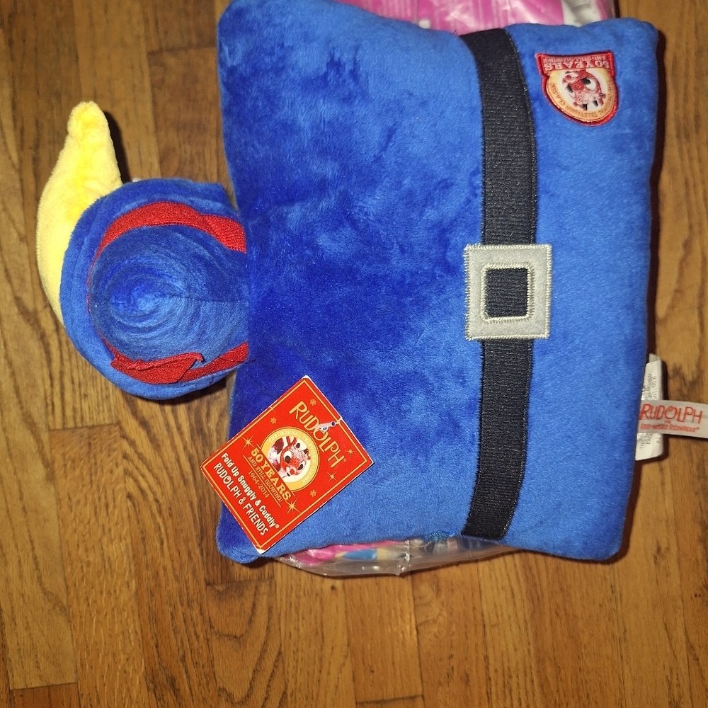 Rudolph Hermie Dentist Pillow Plush Fold Up Christmas Tags 50 Years - Picture 4 of 8